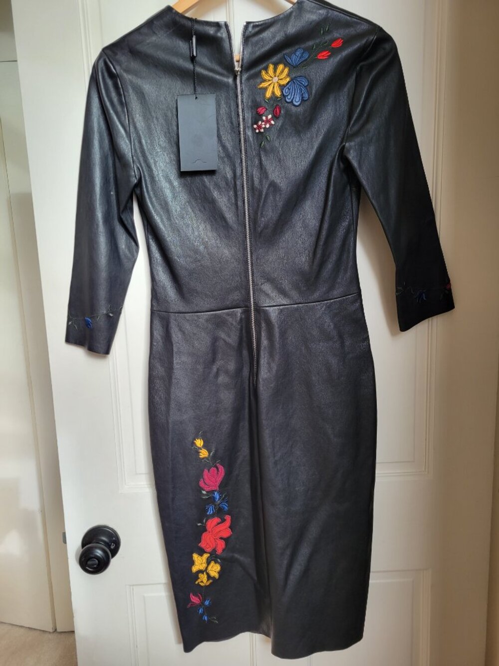Jitrois Black Leather Dress - Picture 3 of 4